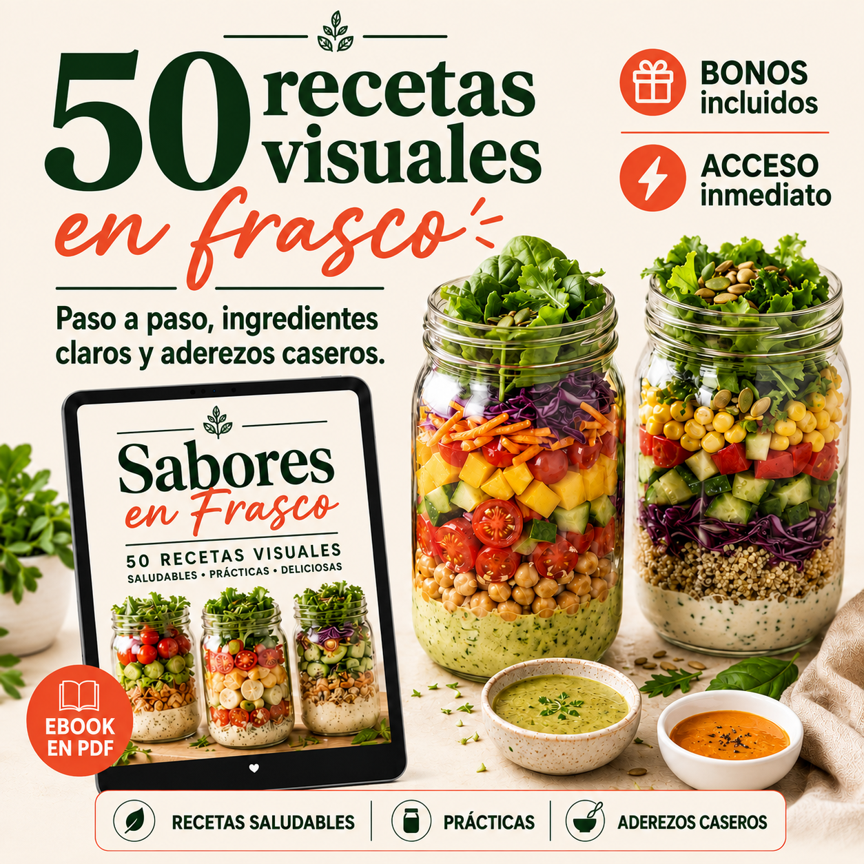 Sabores en frascos